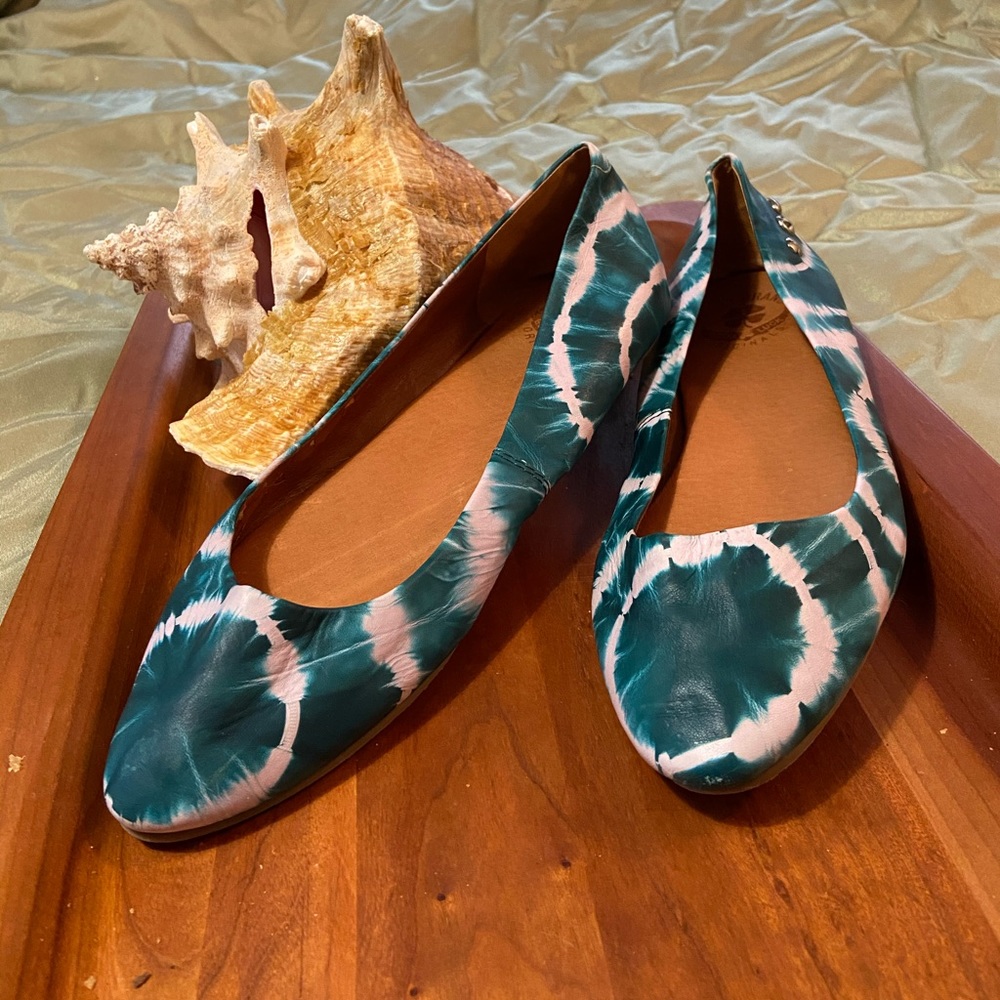 LuckyBrand Turquoise TyeDye Flats(9M)
